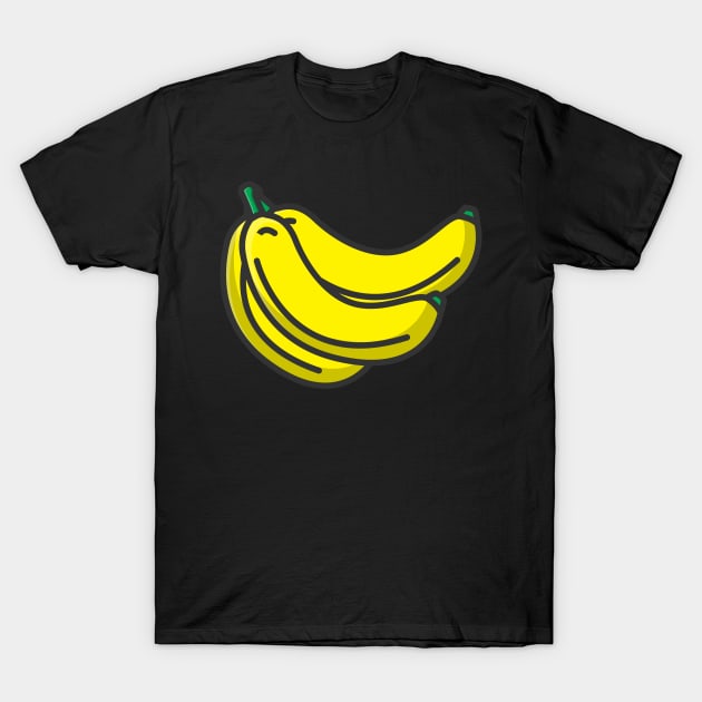 banana fruit T-Shirt by fflat hds